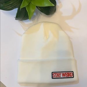 Winter trendy hat beanie patch vintage